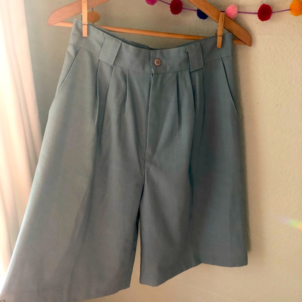 Vintage high waisted light blue shorts